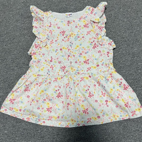 Floral Ruffle Kids Top - Picture 1 of 5